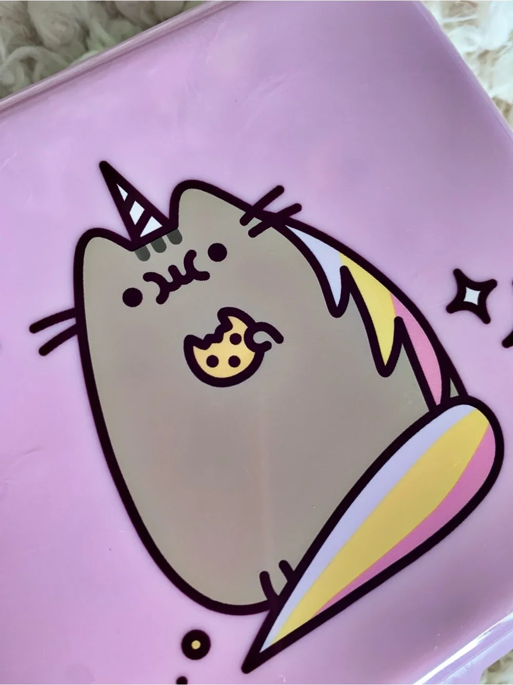 Pusheen Unicorn Lavender Lunchbox Sandwich 🥪 Food Storage Container